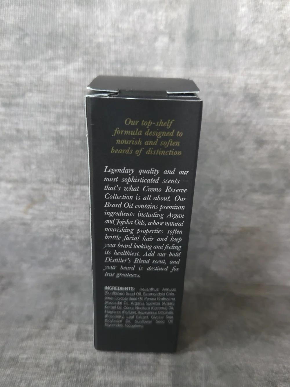 Cremo Reserve Collection Distiller's Blend Revitalizing Beard Oil - Black